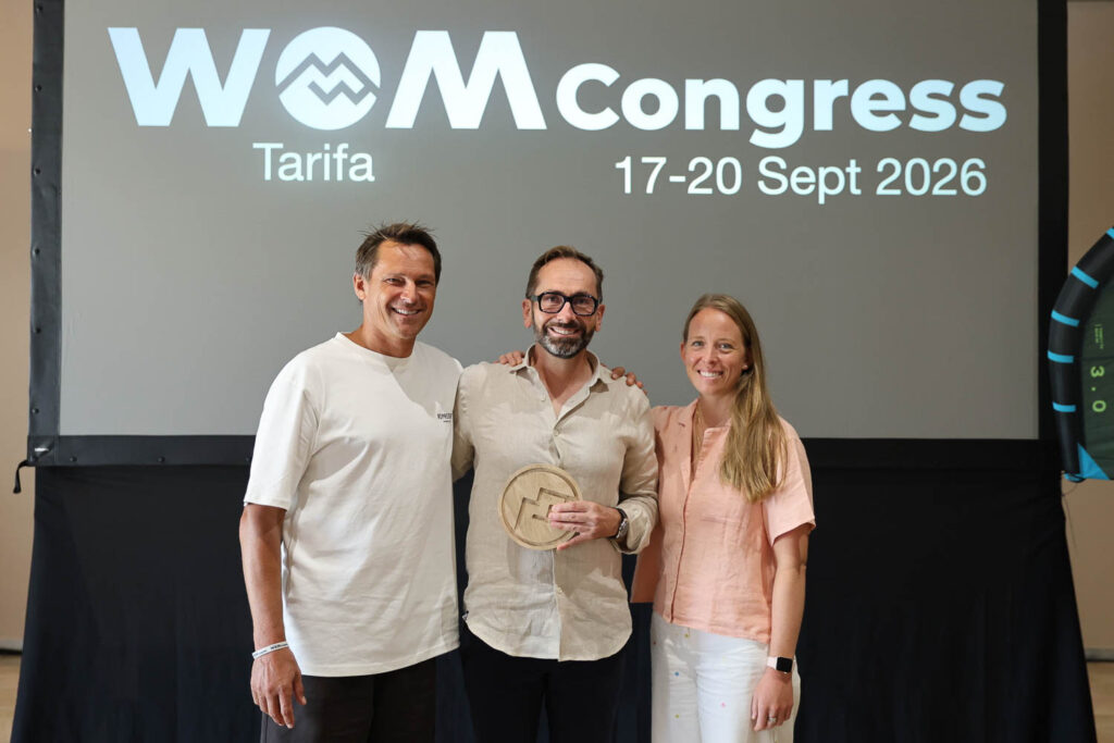 Jacques Cheylus, David Gerdolle et Maëva Werle au WoM Congress 2026 à Tarifa