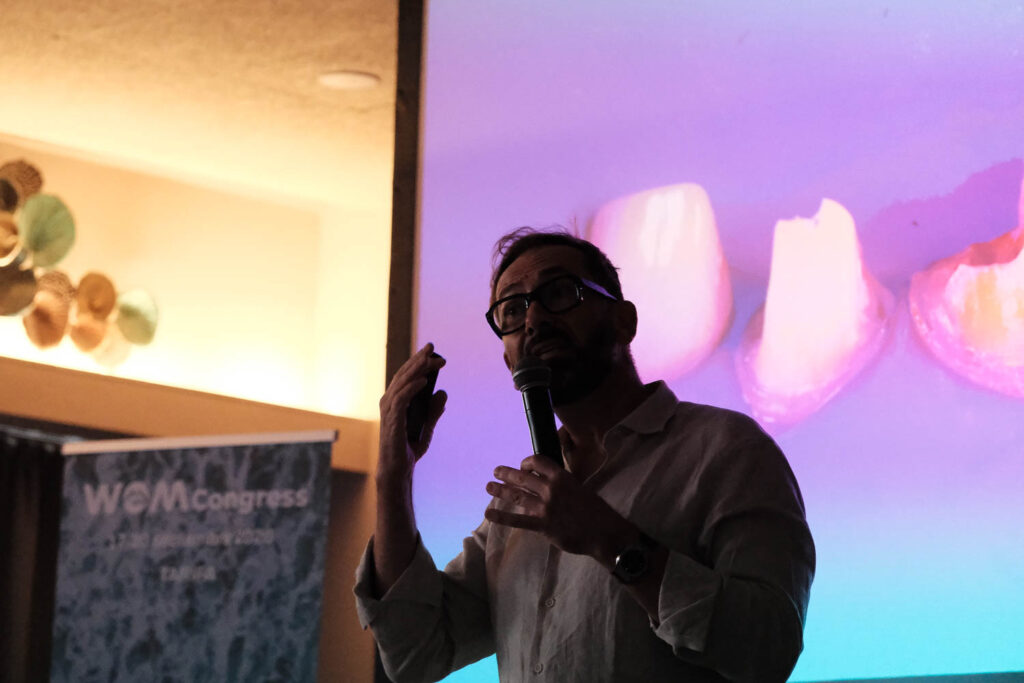 David Gerdolle pendant sa présentation au WoM Congress 2026 à Tarifa